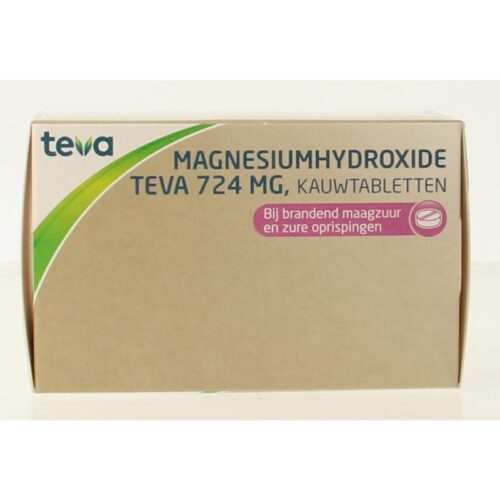 Magnesiumhydroxide 724 mg 100 kauwtabletten Teva