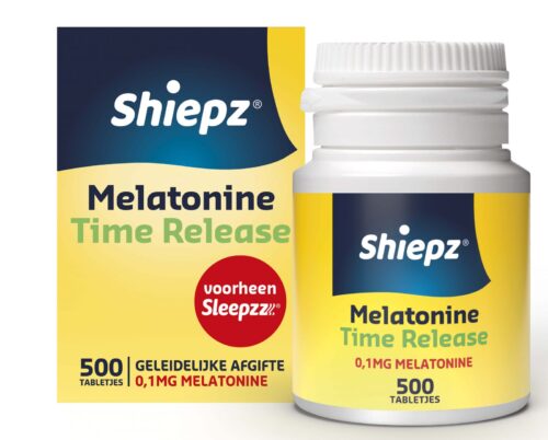 Melatonine Time Release 0.1 mg 500 tabetten Shiepz