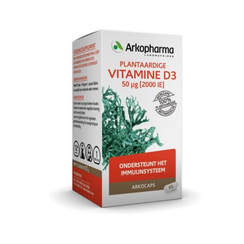 Vitamine D3 2000IE vegan 45 capsules Arkopharma