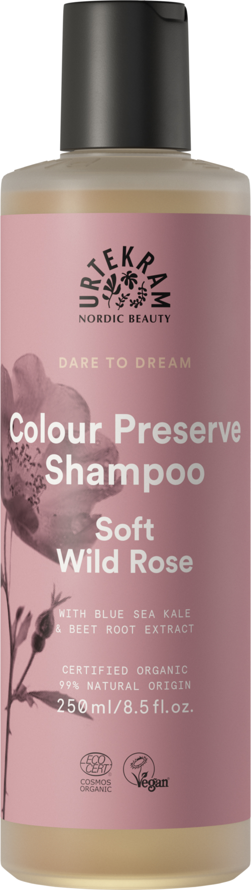Shampoo soft wild rose 250ml Urtekram