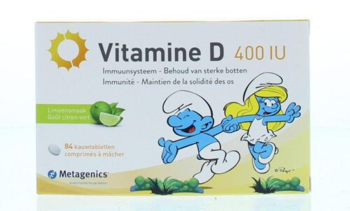 Vitamine D 400IU NF smurfen 84 kauwtabletten Metagenics