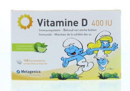 Vitamine D 400IU smurfen 168 kauwtabletten Metagenics