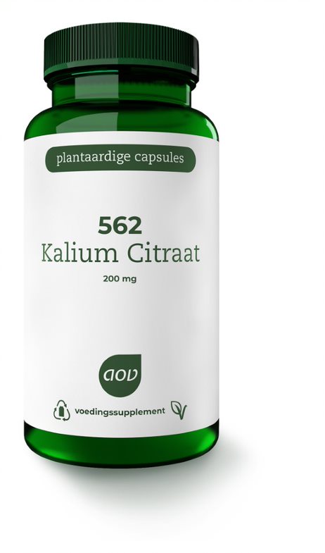 562 Kalium citraat 200 mg 100 vegicapsules AOV