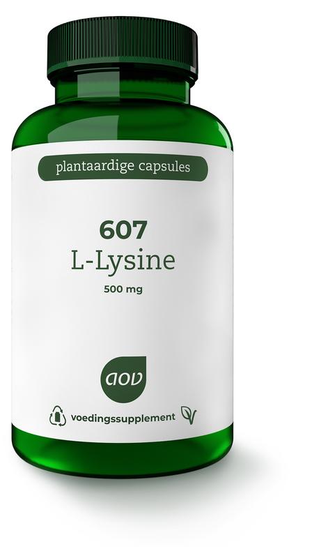 607 L-Lysine 1000 mg 90 vegicapsules AOV