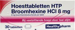 Broomhexine HCL hoesttab 8 mg 30 tabletten Healthypharm