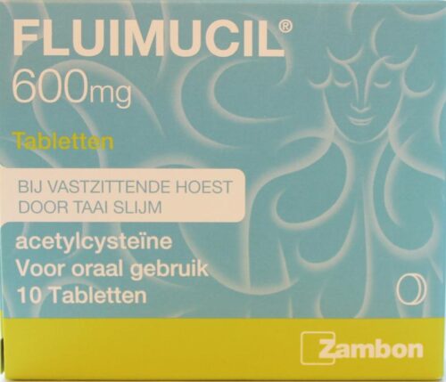 Fluimucil acetylcysteine 600 mg 10 tabletten