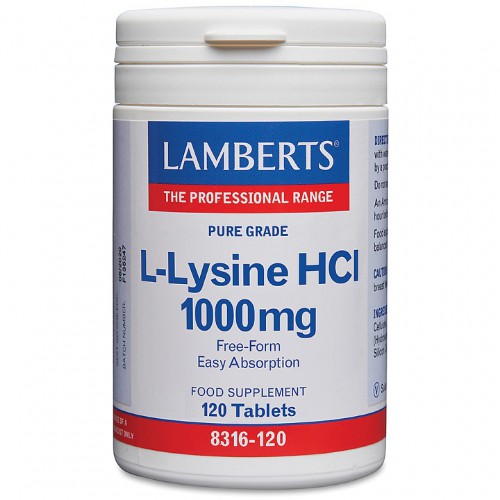 L-lysine 1000 mg 120 tabletten Lamberts