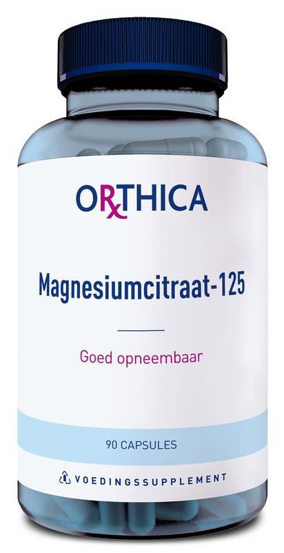 Magnesiumcitraat 125 90 capsules Orthica