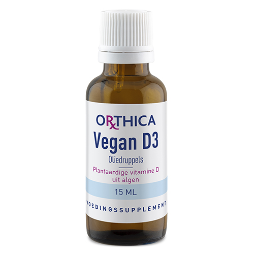 Vegan D3 oliedruppels 15 ml Orthica AP