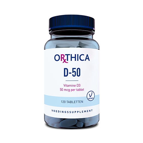 Vitamine D-50 120 tabletten Orthica