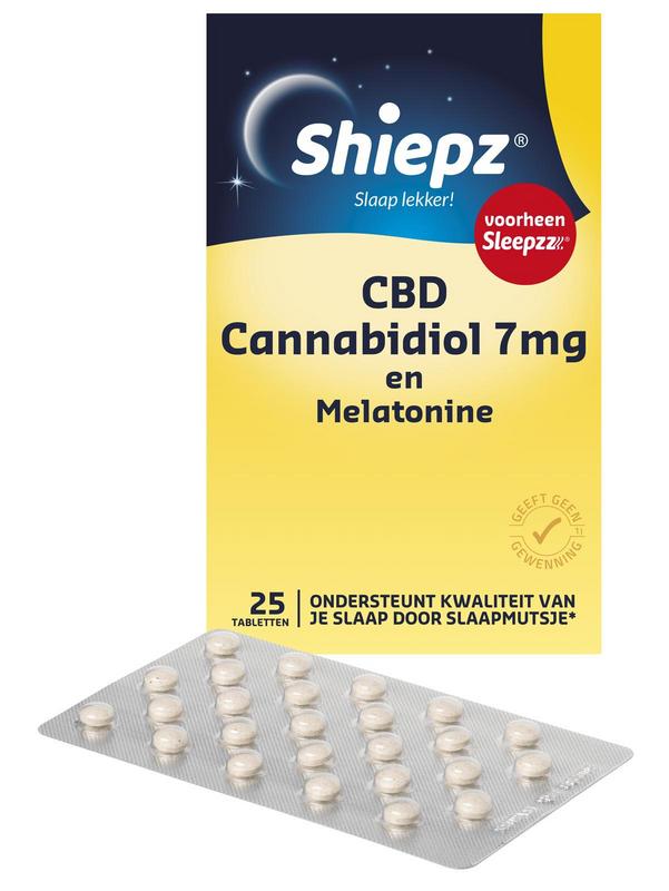 Melatonine met CBD 7 mg 25 tabletten Sleepzz