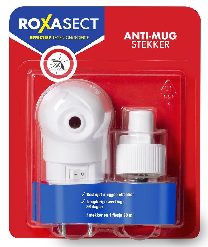 Anti mug Stekker tegen muggen op basis van prallethrin 1 stuks Roxasect