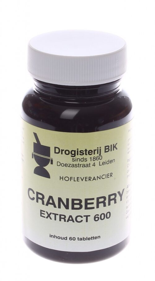 Cranberry extract 600 60 tabletten Drog Bik