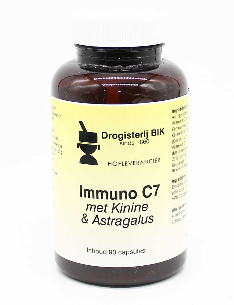 Immuno C7 met Kinine & Astragalus 90 capsules Drog.Bik
