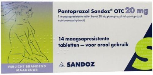 Pantoprazol 20 mg 14 tabletten Sandoz