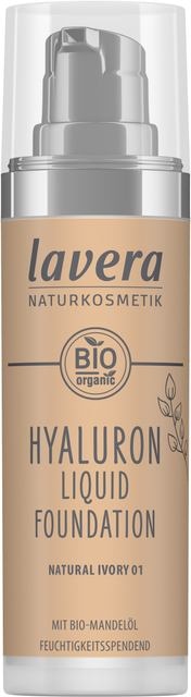 Hyaluron liquid foundation natural ivory 01 bio30 ml Lavera
