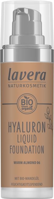 Hyaluron liquid foundation warm almond 06 bio30 ml Lavera
