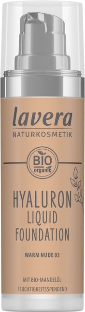 Hyaluron liquid foundation warm nude 03 bio30 ml Lavera