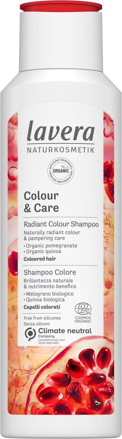 Shampoo colour & care/couleur bio 250 ml Lavera