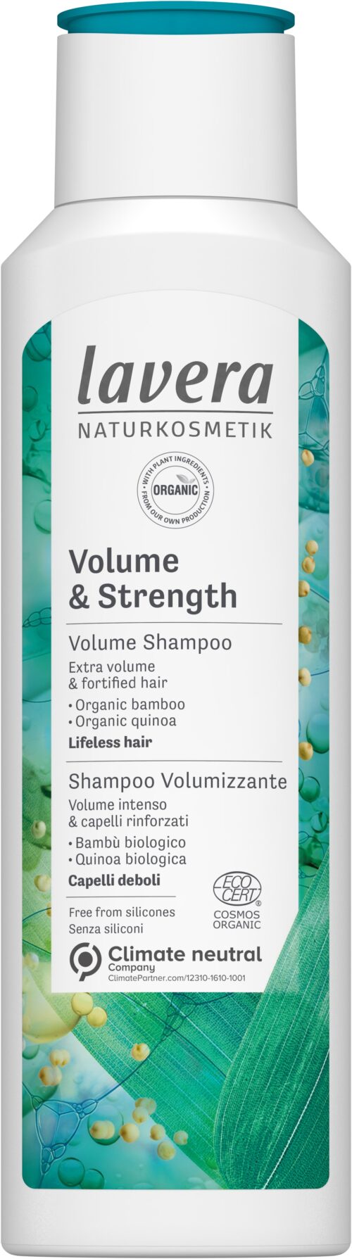 Shampoo volume & strength 250 ml Lavera
