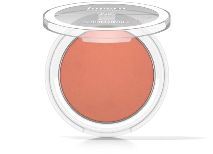 Velvet blush powder rosy peach 01- 5 gram Lavera