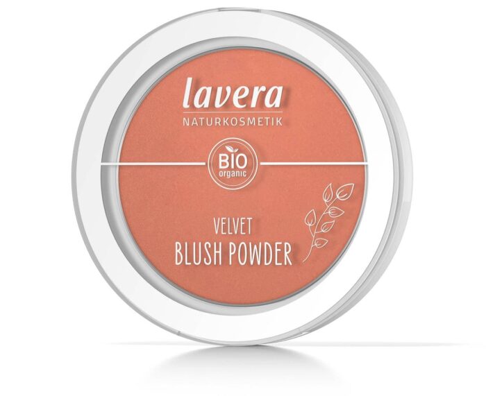 Velvet blush powder rosy peach 01- 5 gram Lavera