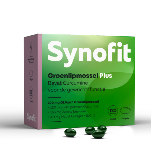 Premium PLUS caps met vloeibare GLMax® Groenlipmossel 120 capsules Synofit (nieuwe verpakking)