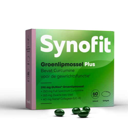 Premium PLUS caps met vloeibare GLMax® Groenlipmossel 60 capsules Synofit (nieuwe verpakking)