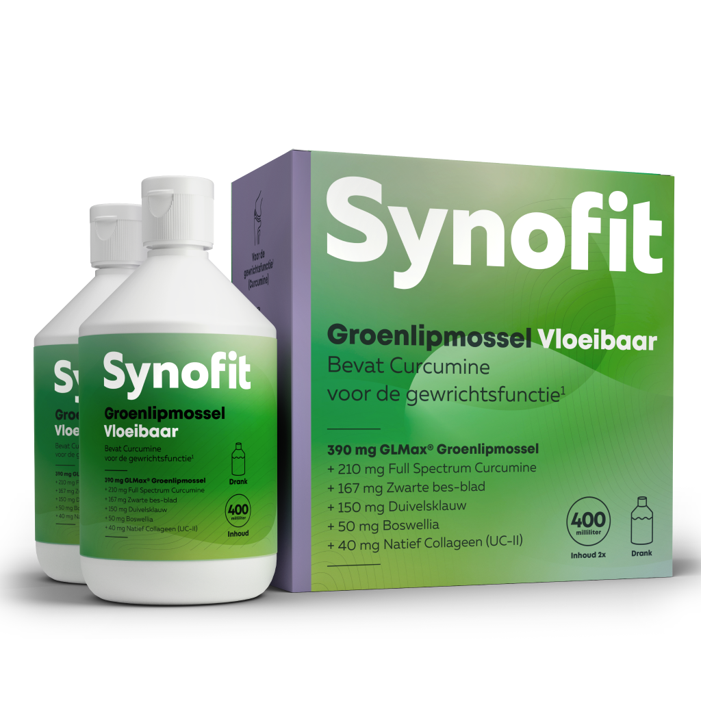 Premium PLUS vloeibare GLMax® Groenlipmossel (Duo) verpakking 2x400ml Synofit