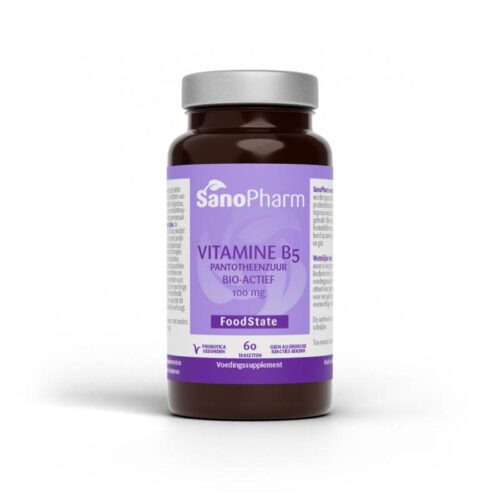 Vitamine B5 pantotheenzuur 50 mg 60 tabletten Sanopharm