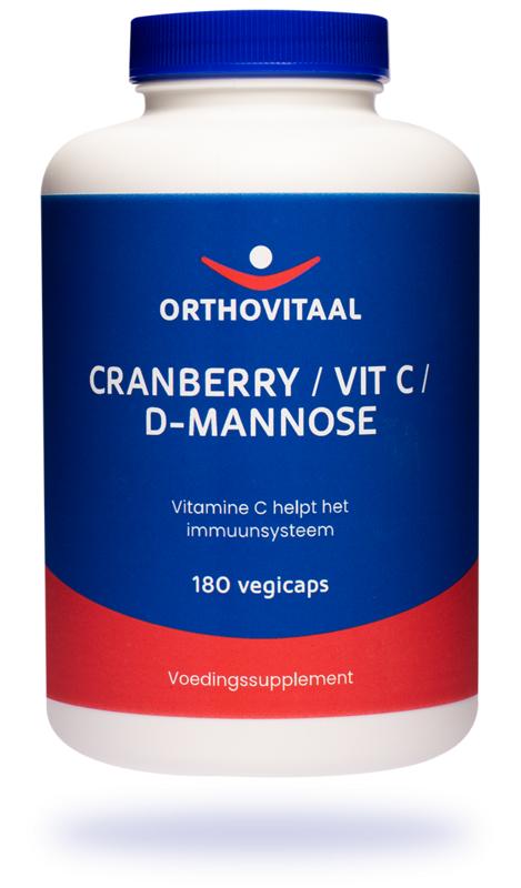 Cranberry / Vitamine C / D-Mannose 180 vegi-caps Orthovitaal