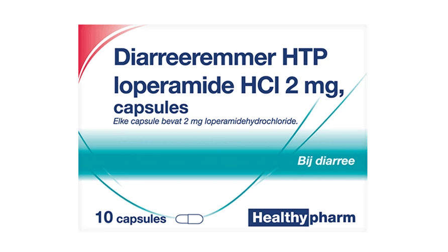 Diarree remmer 2mg / loperamide 10 capsules Healthypharm