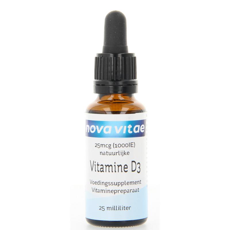 Vitamine D3 1000 IU druppel 25 ml Nova Vitae