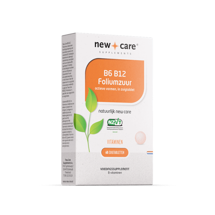 B6 B12 Foliumzuur 60 zuigtabletten New Care (NEW)