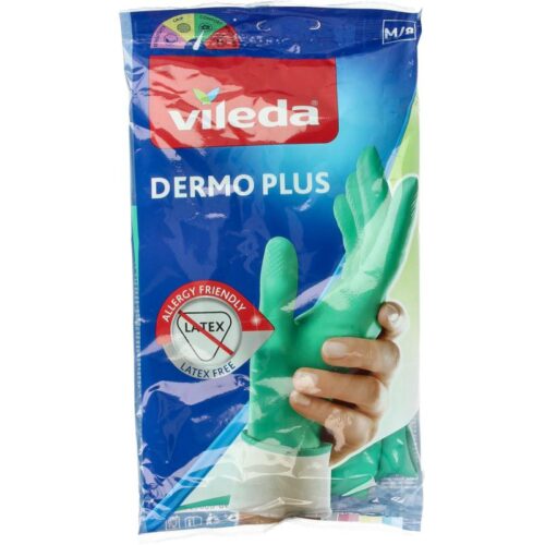 Huishoud handschoenen Dermo Plus medium 1 paar Vileda