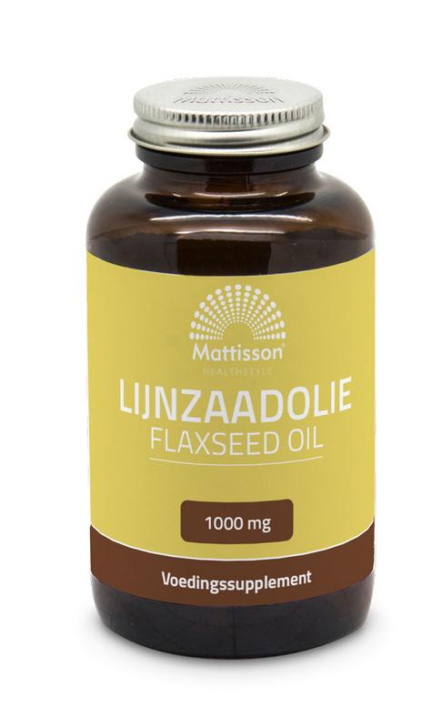 Lijnzaadolie/Flaxseed oil 1000mg 90 capsules Mattinsson