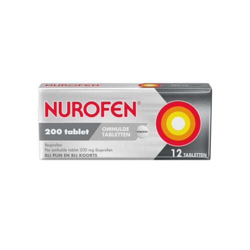 Ibuprofen 200 mg 12 omhulde tabletten Nurofen