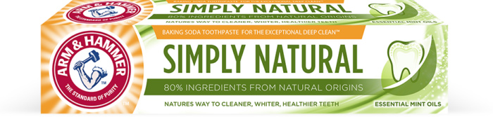 Natural Clean+White tandpasta 75 ml Arm & Hammer