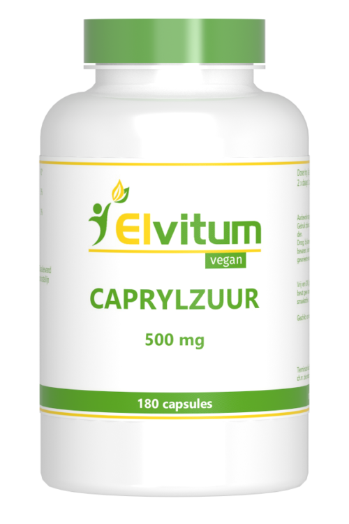 Caprylzuur 500mg 180 vegi-caps Elvitaal/elvitum