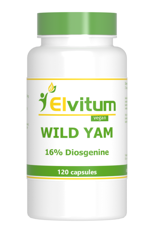 Wild Yam 100mg 16% diosgenine 120 capsules Elvitaal/elvitum