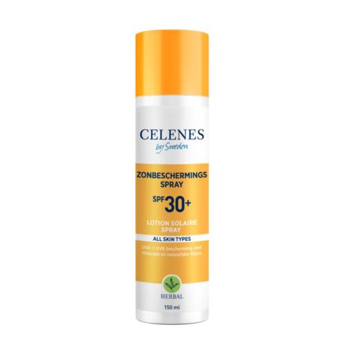 Herbal sunscreen spray lotion all skintypes SPF30+ 150 ml Celenes