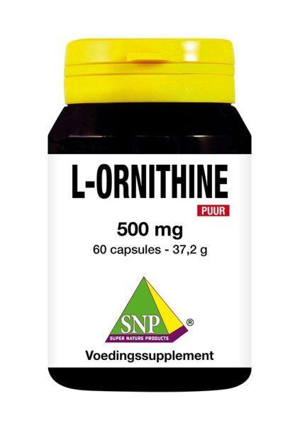 L Ornithine 500 mg puur 60CAPS SNP