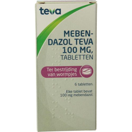 Mebendazol 100 mg 6 stuks Teva
