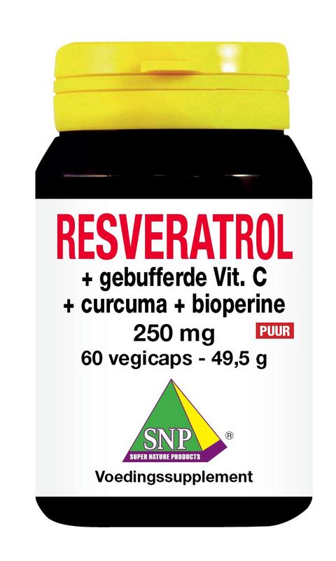 Resveratrol curcuma gebufferd vit C biop 60VCAPS SNP