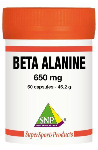 Beta alanine 650 mg puur 60CAPS SNP