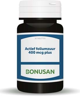 Foliumzuur actief 400 mcg plus 90 tabletten Bonusan