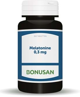 Melatonine 0.29 mg 300 tabletten Bonusan (was 0.3 mg)