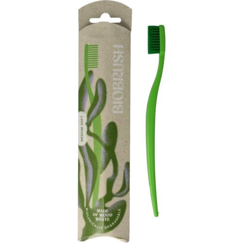 Tandenborstel groen 1 stuk Biobrush