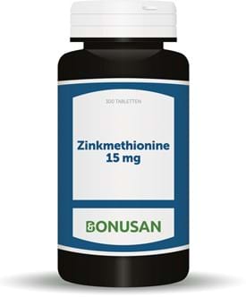 Zinkmethionine 15 mg 300 capsules Bonusan