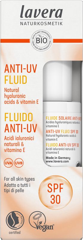 Anti UV fluid bio SPF30 30 ml Lavera